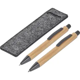 Okiyo Jona Bamboo Ball Pen & Pencil Set Unbranded